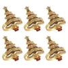 6pcs Christmas Napkin Rings Set Napkin Rings For Dinner Party, Wedding, Birthday Christmas Home Table Decoration Accessories