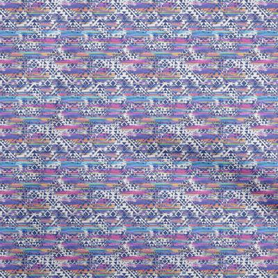 Cotton Flex Blau Stoff Tribal Craft Projekte Dekor Stoff Bedruckt Meterware 40 Zoll