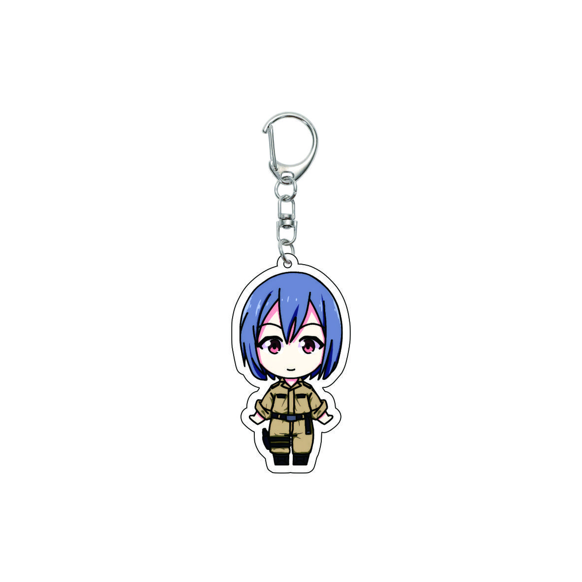 

55MM Anime 86-Eighty Six Keychain Vladilena·Milize Shinei Nouzen Key Chain Acrylic Model Plate Christmas Gifts 55MM