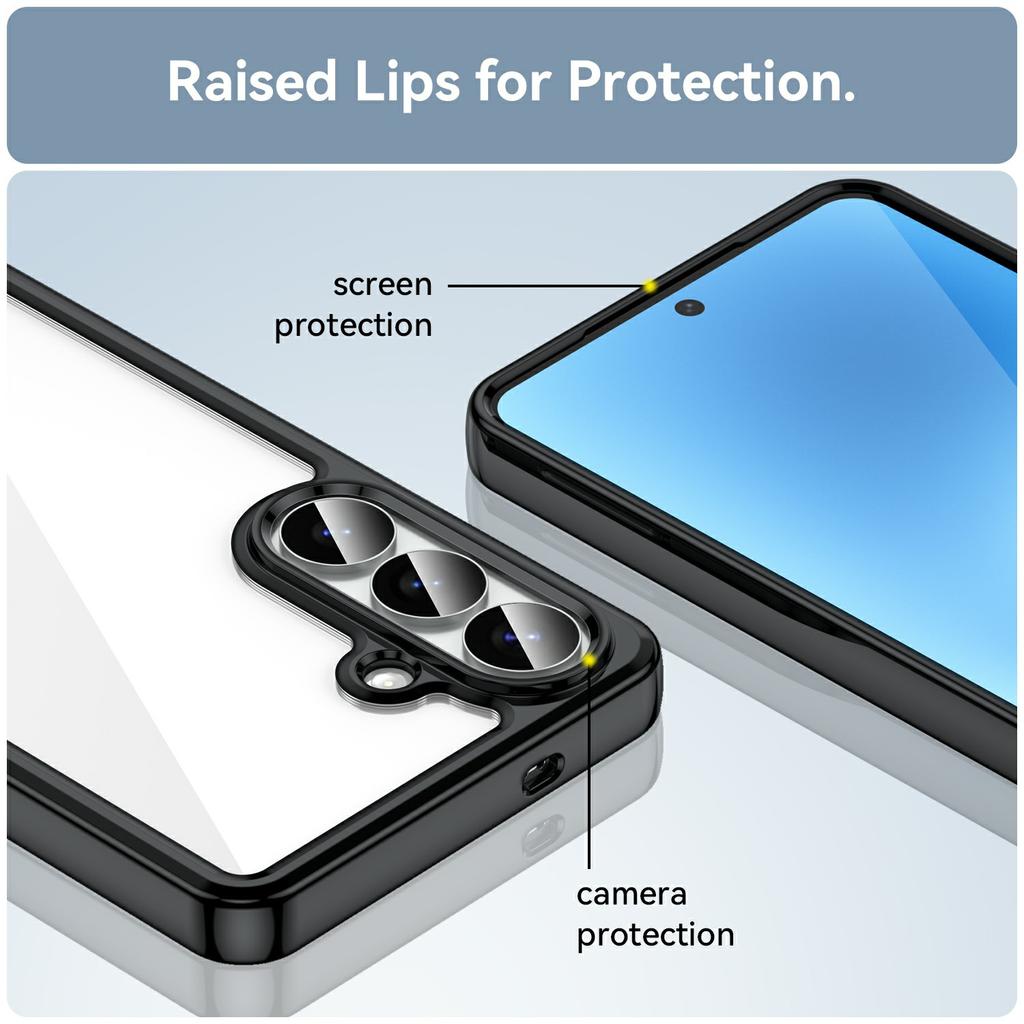 For Samsung Galaxy S26+ Case TPU + Acrylic Protective Clear Phone Cover