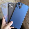 Apple 14 Transparent Mobile Phone Case IPhone 14plus Solid Color Full Inclusive Pp Hard Shell