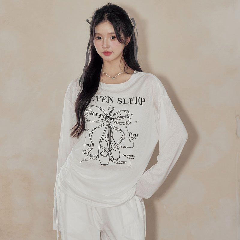 Summer New Pure Desire Style Spicy Girl Long Sleeve T-shirt Women's Thin Sunscreen Cover Shirt Slimming and slimming Unique Versatile Top