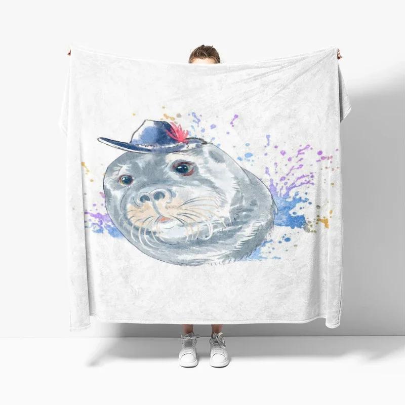 

Cobertor de pelúcia macio anime Decoração para casa Colcha grossa Animais na cama Cobertor do sofá Inverno 75x100cm (30x40inch)