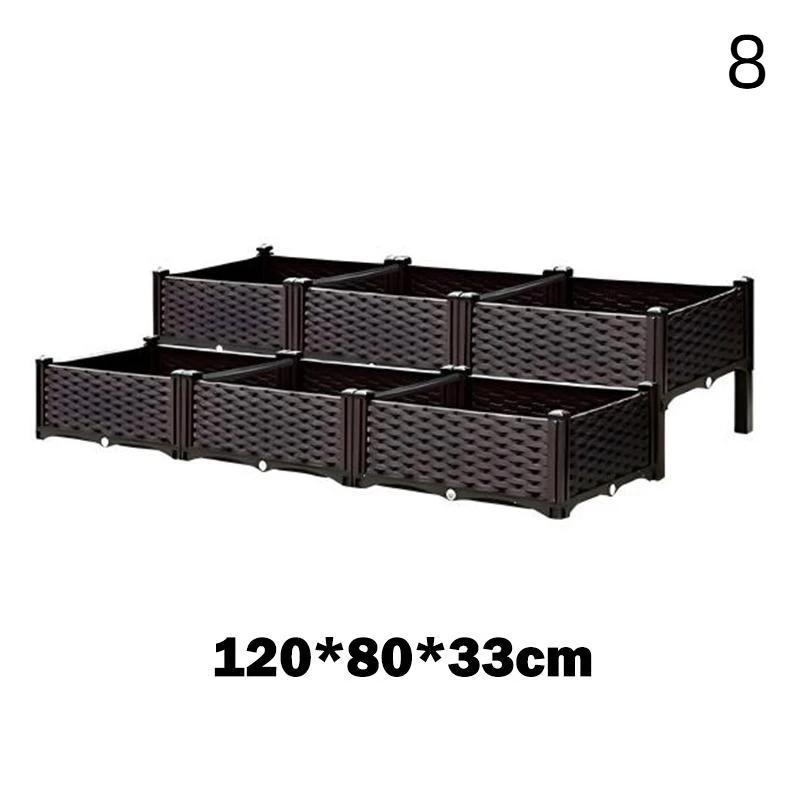 Outdoor Vegetable Planter Box Large Capacity Plant Growing Pot For Herb Tomato Vegetables Garden Balcony