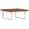Wall Mounted Washbasin Countertop with Bracket Steel and Solid Oak Wood