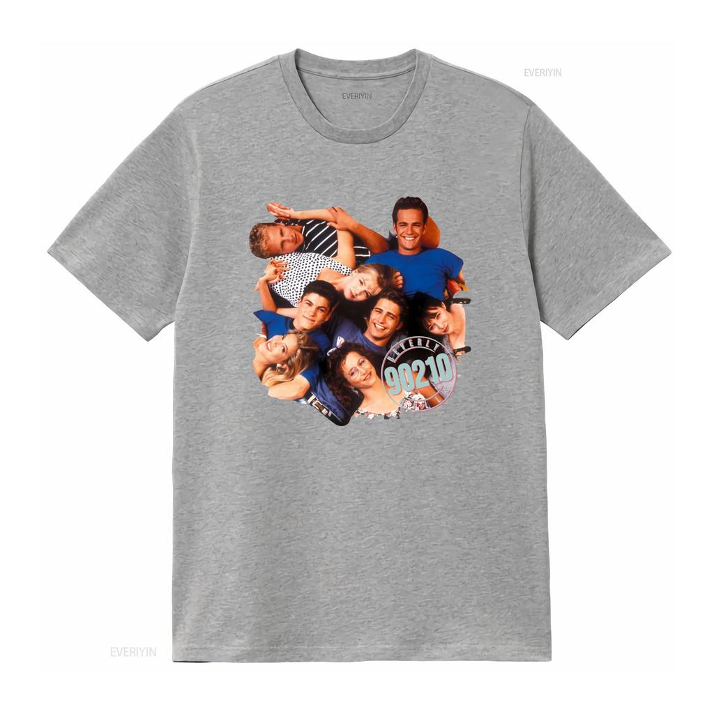 Cast Beverly Hills 90210 T Shirt Retro TV Show Vintage Washed Versatile Graphic Unisex Stretched Fashion Designer Clothes