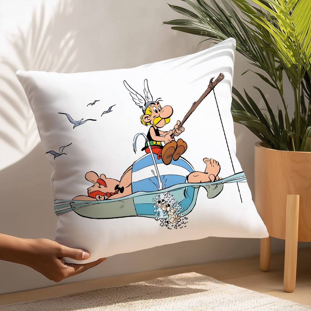 Adventure Comic A-Asterix O-Obelix Pillow Case Plush Fabric Soft  Pillowcase Double Sided Print Cushion Cover Household Gifts