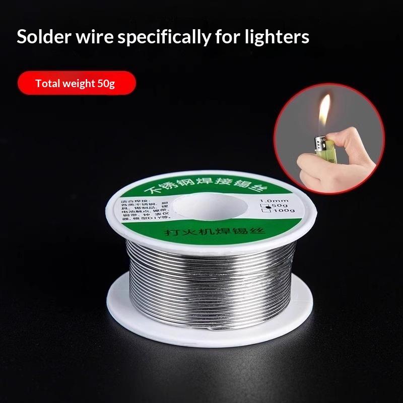 1.0Mm 20G 50G 100G Soldering Rods Low Temperature Easy Melt Solder Wire Silver Universal Welding Rod Cored Weld Wire