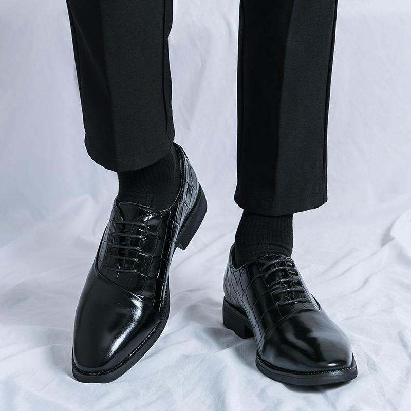 Men's Shoes Large Size New Leather Shoes Fashion British Style Casual Leather Shoes Trend Business Dress Shoes