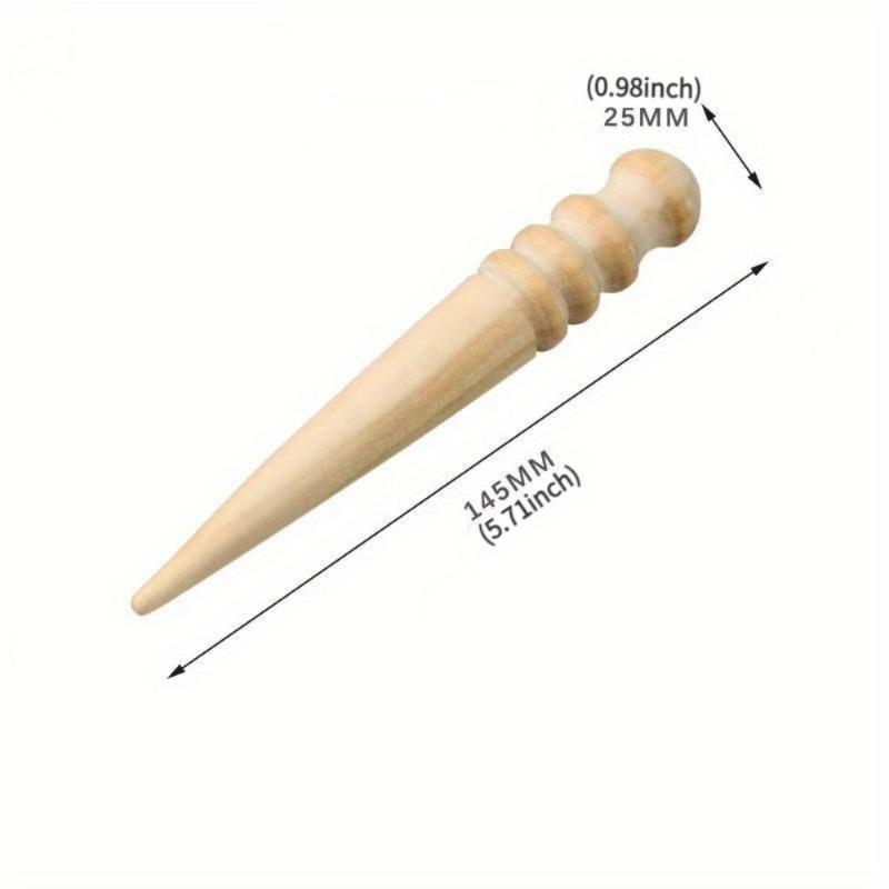 Kožený brousek na hrany DIY Kožený brousek na hrany Kulatá dřevěná tyčinka na broušení kůže Kožený brousek na hrany