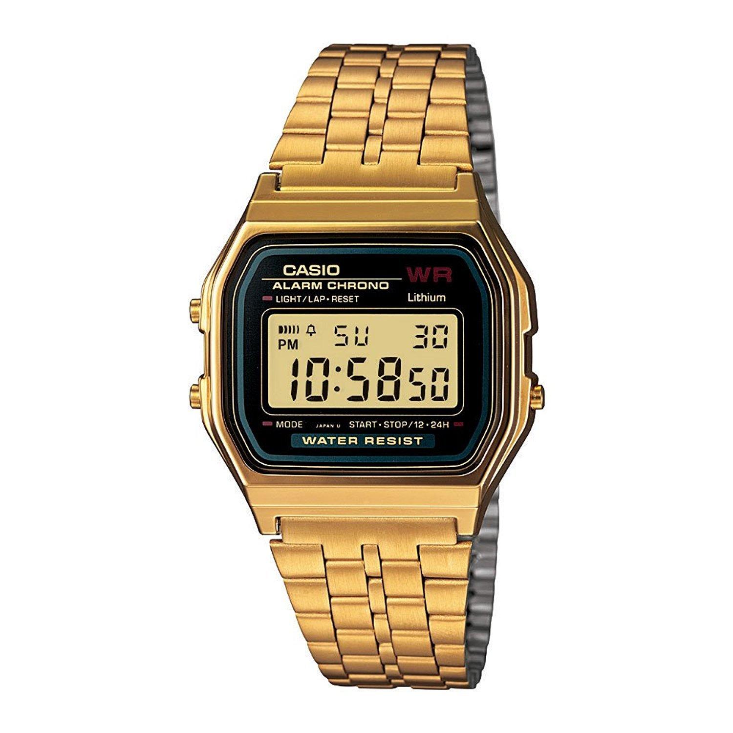 

CASIO Стандартные цифровые золотые часы унисекс A-159WGEA-1/A159WGEA-1 [Товар]