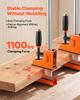 Bar Clamps for Woodworking, 4-Pack, 60.96 cm and 78.7 cm F Clamps, 500 kg Load Limit, Clamp/Spreader 2 Modes, Soft Rubber Pads, Ergonomic Handle,