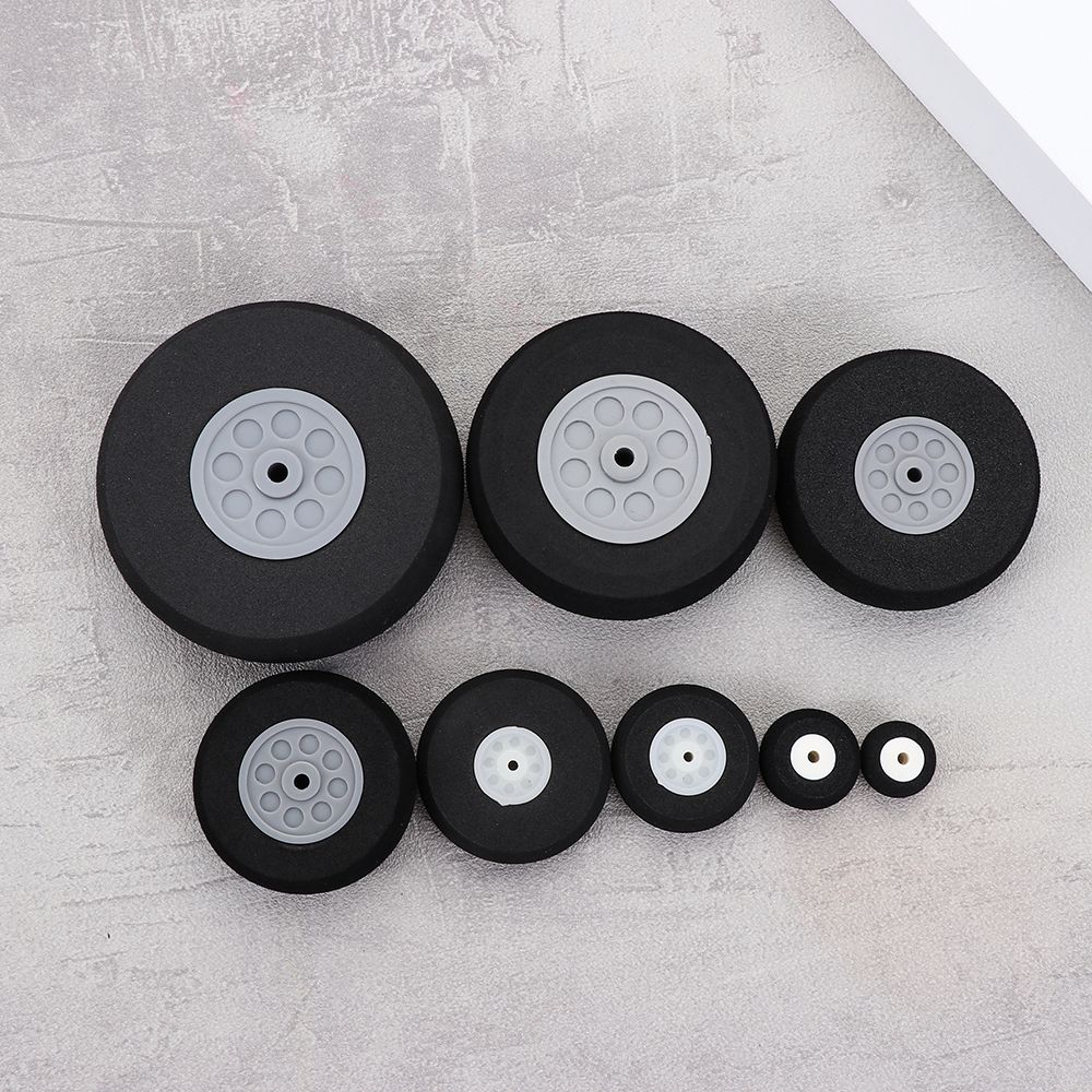 Wholesale 1" - 3"Inch EVA Sponge Wheel Hub Plane Toy Parts Tail Wheels RC Airplane Replacement