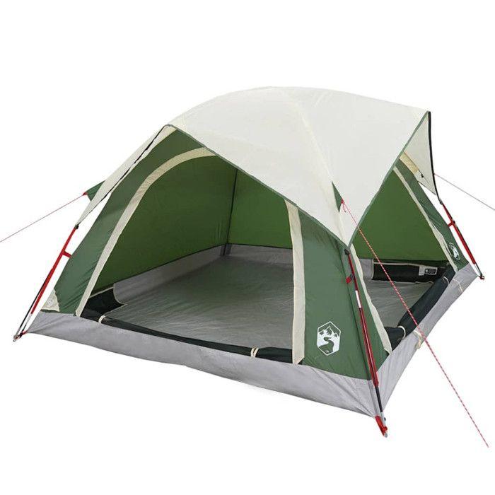 VidaXL Tente de camping de cabine 4 personnes vert imperméable 4009452