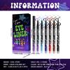6 Colors Set Glitter & Shimmer Eyeliner Stick Pack - Long-Wearing Blue Tone Eyeliner Pencil with Smooth Application - Versatile