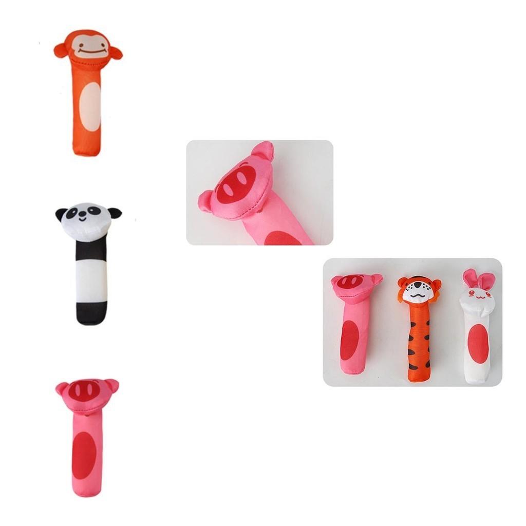 Cute Animal Bell Rattle Plush Toy For Soothing And Visual Development Of Newborns