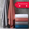 Pure Cotton Bath Towel Set: Includes Large 90x180cm and Small 40x80cm Towels for Home, Hotel, Salon Use - Custom Logo Embroidery Available