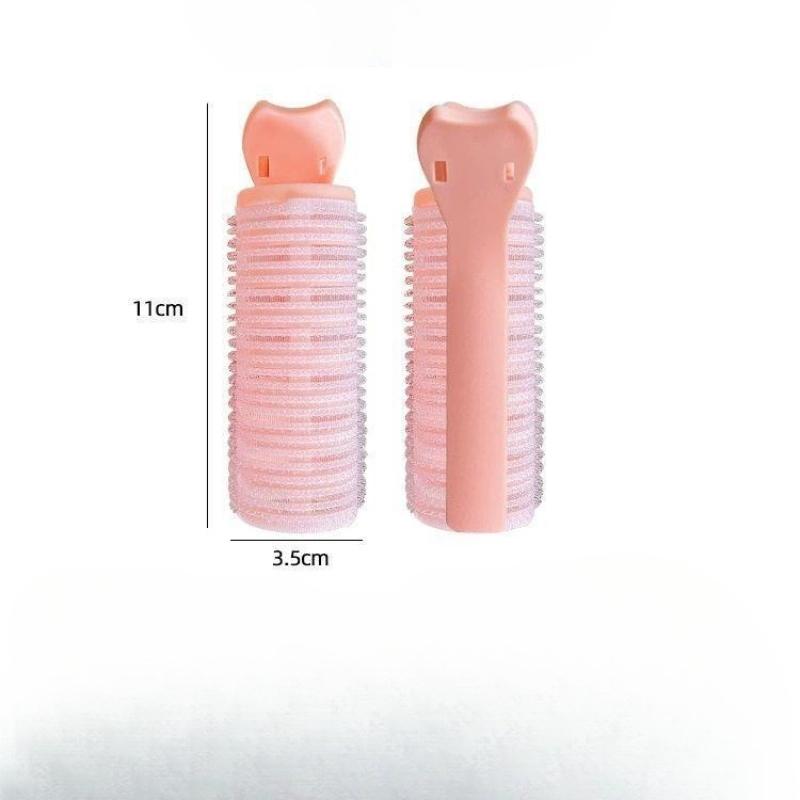 2Pc Bang Curling Iron Lazy Hair Roller Fluffy Styling Clips Air Overnight Curling Heatless Curler DIY Hair Styling Accessories