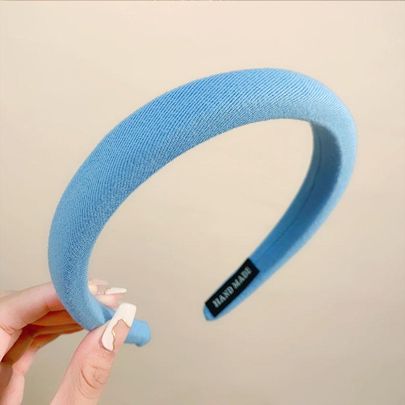 Neue bunte Schwamm Leinen Haarbänder für Frauen Mädchen Mode Haaraccessoires Stirnband Haarreifen Kopfschmuck Haarschmuck