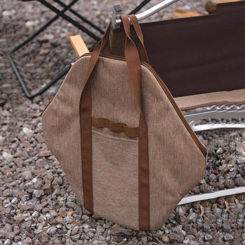 Portable Grilling Pan Pouch Cookware Storage Bag Camping Kitchen Utensil Pouch Carrying Bag Barbecue Tray Organizers