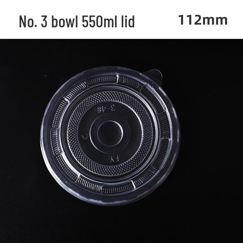 Zesílená jednorázová papírová miska s víčkem na svačiny s sebou