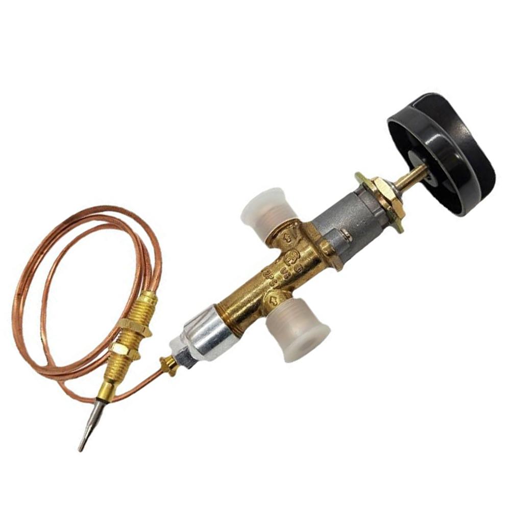 Zestaw zaworu bezpieczeństwa do urządzeń gazowych z mosiężnym zaworem i przewodem termopary do kontrolowanego przepływu gazu i dokładnego monitorowania temperatury