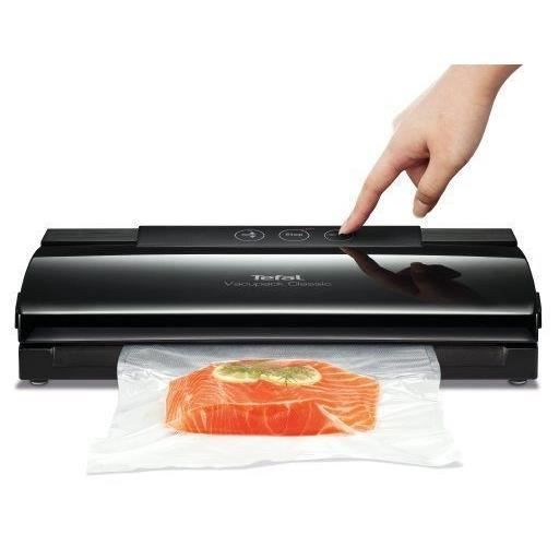 Svářečka sáčků TEFAL Vacupack Classic Černá - 18 sáčků v balení - 2 funkce "svař a odsaj" - 130W