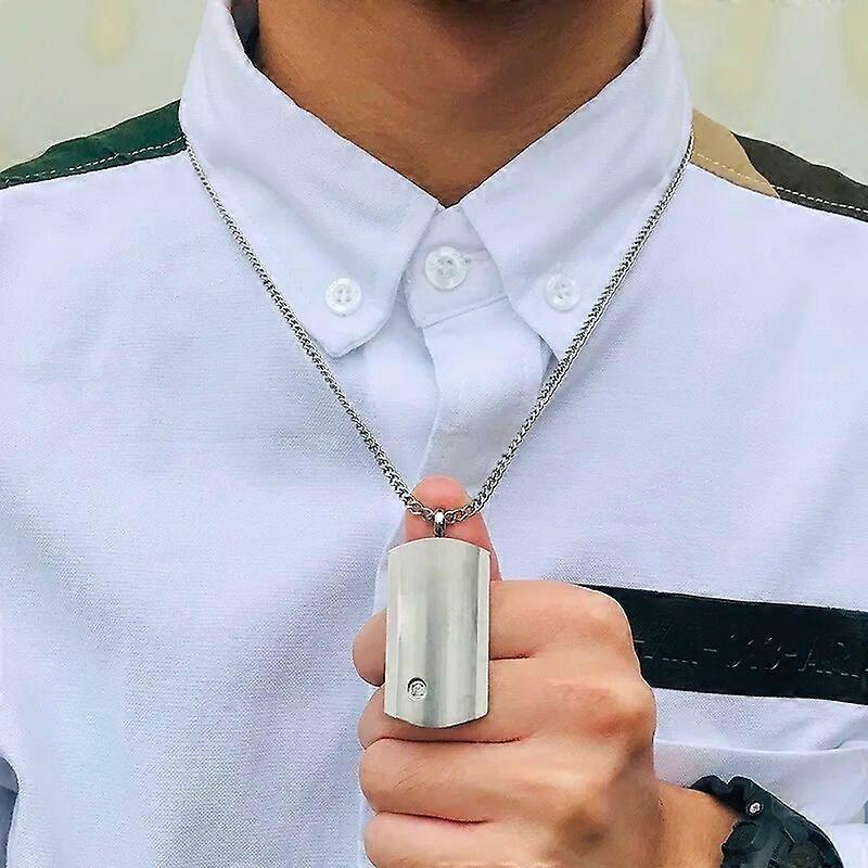 Simple ID Dog Tag Pendant Necklaces for Men Women Jewelry with AAA Cubic Zirconia 24" Curb Chain