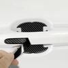 14pcs Carbon Fiber Car Door Handle Bowl Scratch Protective Stickers Cars Sticker Car Handle Anti-collision Protection Strip