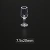 10Pcs/Set Red Wine Glass Dollhouse Wine Glass Dollhouse Miniature Glass Cup  Scene Ornament