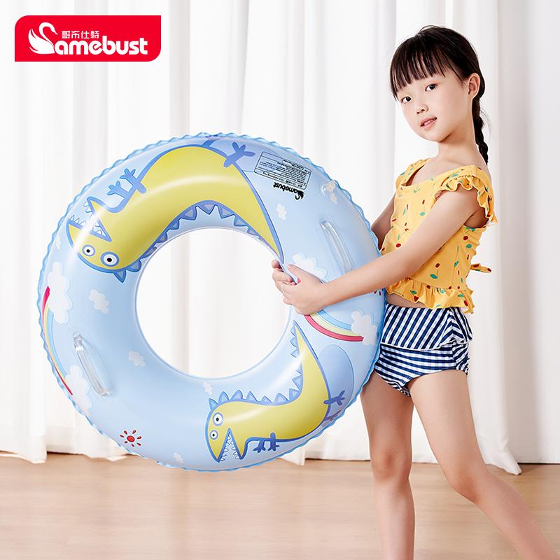 Camebust Thickeneded Swimming Ring Cartoon Dinosaur Kidsren's Swimming Ring Universal Inflatable Lifebuoy Beginner Swimming Ring