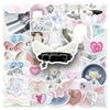 50 Wings Ins Wind Stickers White Small Fresh Cute Guka Girl Decoration Mobile Phone Water Cup Hand Account Stickers