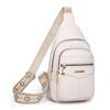 Měkká kožená náprsní taška Dámská crossbody taška Barevná taška přes rameno Sportovní taška přes rameno Dámská náprsní taška