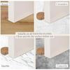 Mute Silent Block Round Wooden Door Stop Wall Floor Furniture Protection Anti-Collision Door Rear Stop Wooden Door Stopper