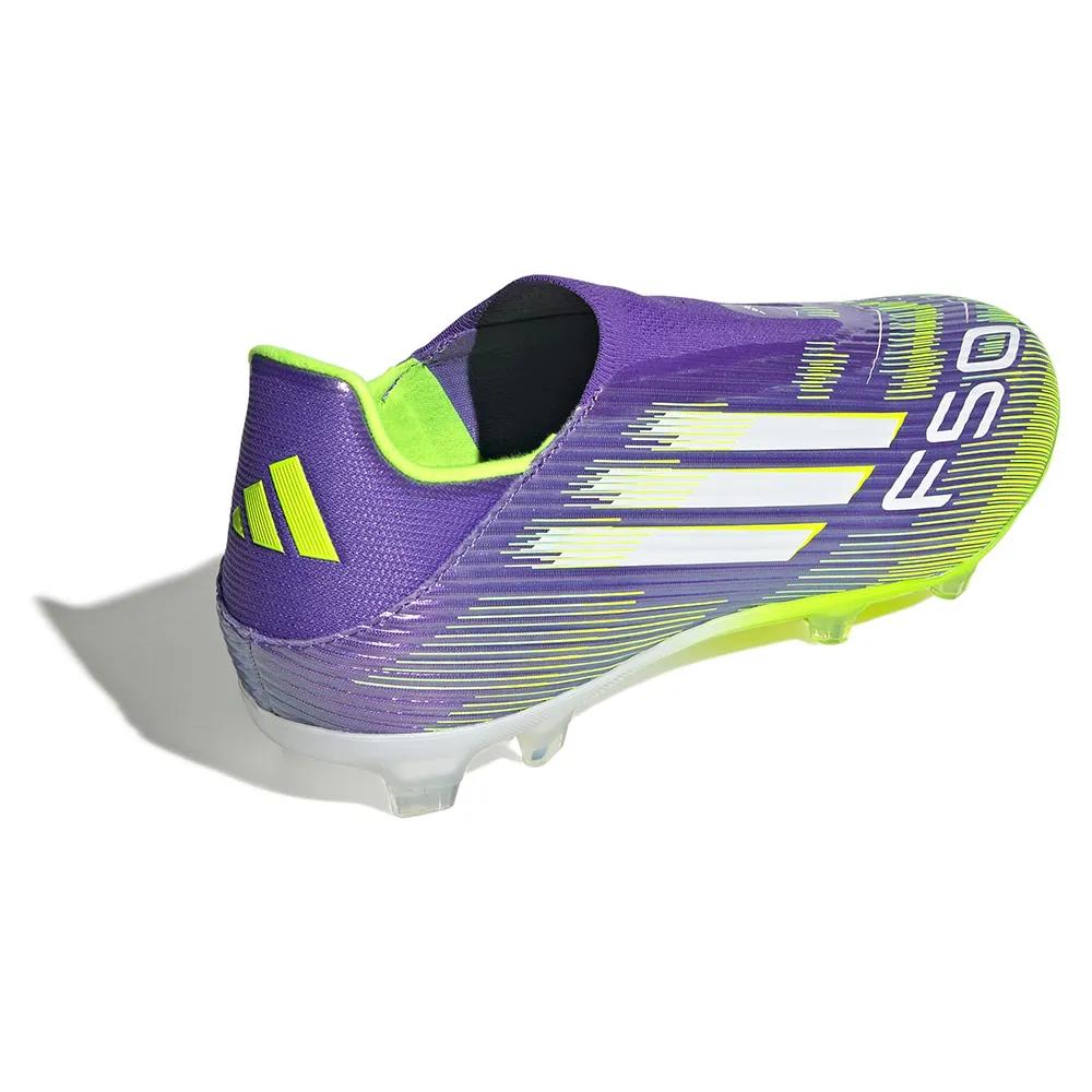 Adidas f50 league soccer shoes laceless purple