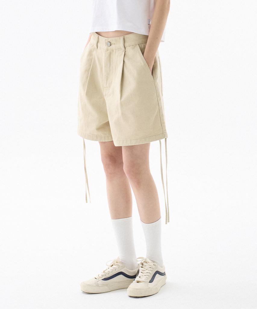 FILLUMINATE (W) Cotton String Shorts - Beige