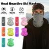 Heat Reactive Balaclava Unisex Temperature Sensitive Color Change Face Mask Ski Hood Full Head Wrap For Outdoor Hiking Cycling