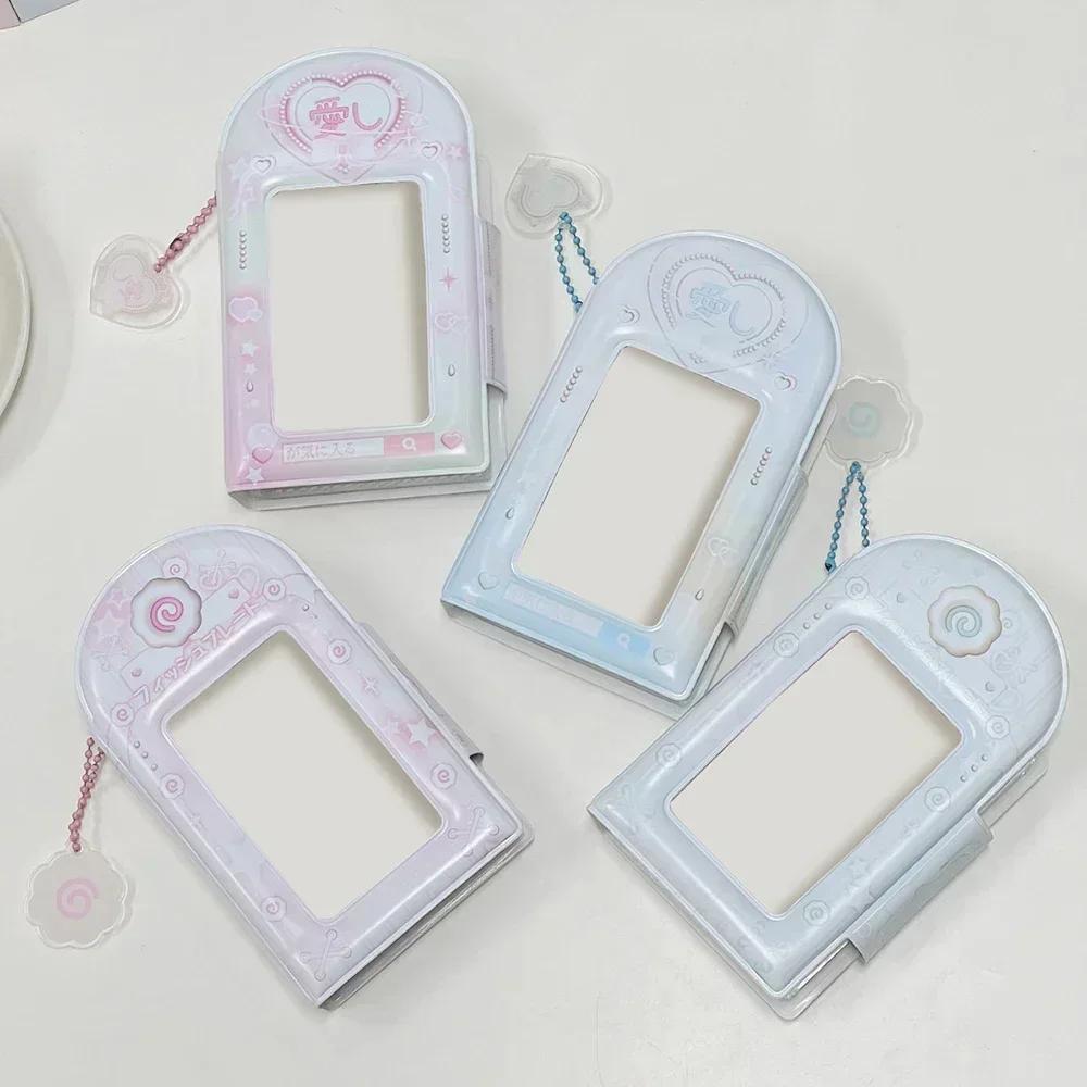 Three Inch Photo Album Pendant Card Storage Photocard Holder Sweet INS Hollow Photo Album Idol Card Collection Book Wholesale