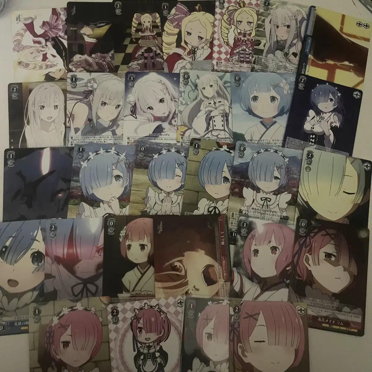 

Rizero Card Bulk Sale Rem Lam Emilia Cheil Lottery Acrylic Figure Nendo