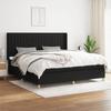 3132179 vidaXL Divan Bed with Mattress Black 200x200 Cm Fabric