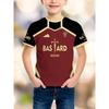 Jersey Pattern Blue Lock Anime Bastard Munich T-shirt Summer Boys T-shirt Casual Sports T-shirt Top