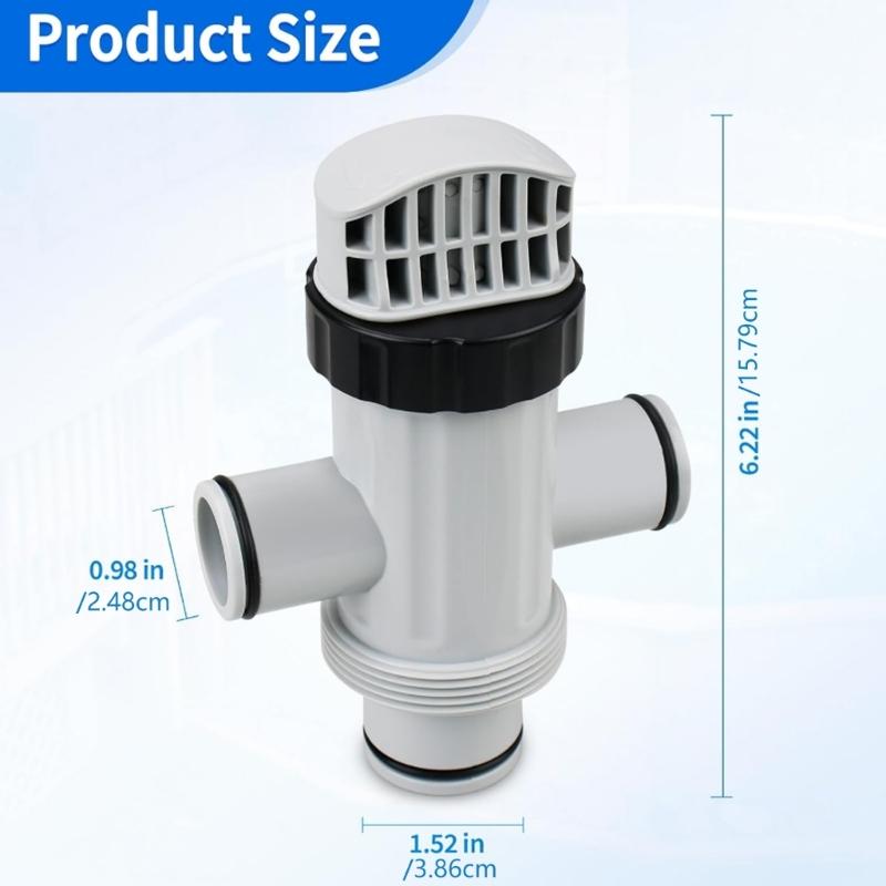Pool Hose Plunger Valves Replacement Double Split Hose Plunger Valves Hose Connector Swimming Pool Part Enduring
