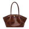 Retro bag women's large capacity autumn and winter casual niche shoulder underarm bag pleated tote bag