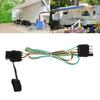 Universal 4 Pin Electrical Connector Shock Resistant ABS Housing No Tool 4 Wire Trailer Light Adapter Weatherproof