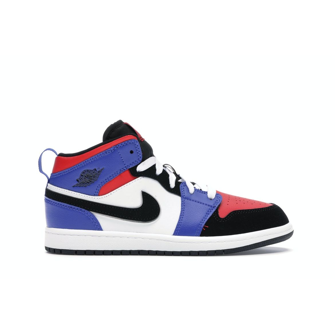 

Детские кроссовки Air Jordan 1 Mid PS Top 3 Разноцветные Белый Hyper-Royal-University-Red-Black 640734-124