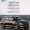 4X Chrome Side Exterior Door Handle Cover Trim For Hyundai Venue -