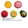 5Pcs 3D Simulated Fruit Refrigerator Magnet Resin Waxberry Orange Avocado Mangosteen Magnet Home Kitchen Office Whiteboard Locker Decor