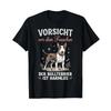 Beware Of The Owner Bull Terrier Is Harmless T Shirt Vintage Streetwear Fashion Homme Stylish Graphic Unisex Breathable