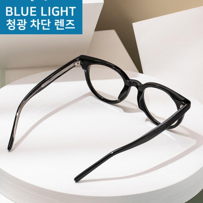 RECLOW RECLOW E525 BLACK GLASS Blue Light VER Glasses