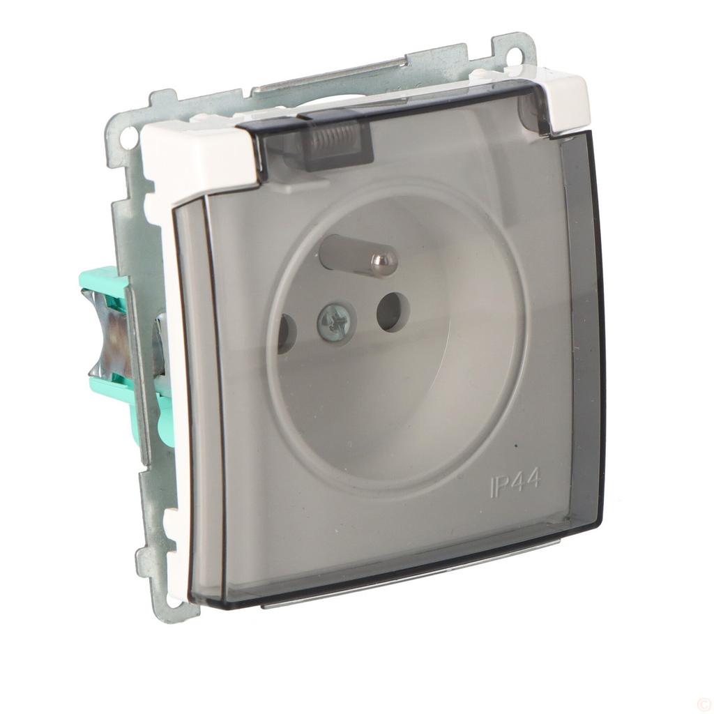 Single Socket with Grounding, IP44, Smoke Class, with Shutters BMGZ1BZ.01/11